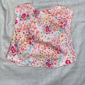 Old Navy 12 Month Little Girl Floral top with button up back with original tags